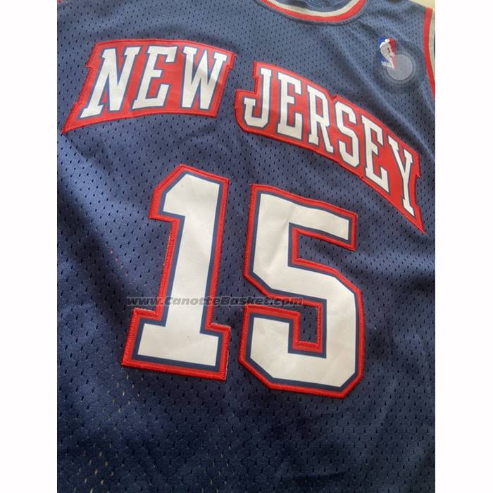 Maglia Toronto Raptors Vince Carter No 15 Mitchell & Ness 2006-07 Blu